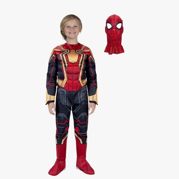 Marvel Spider-Man Integrated Suit Costume - Red, Black, Gold - Picture 6 of 7